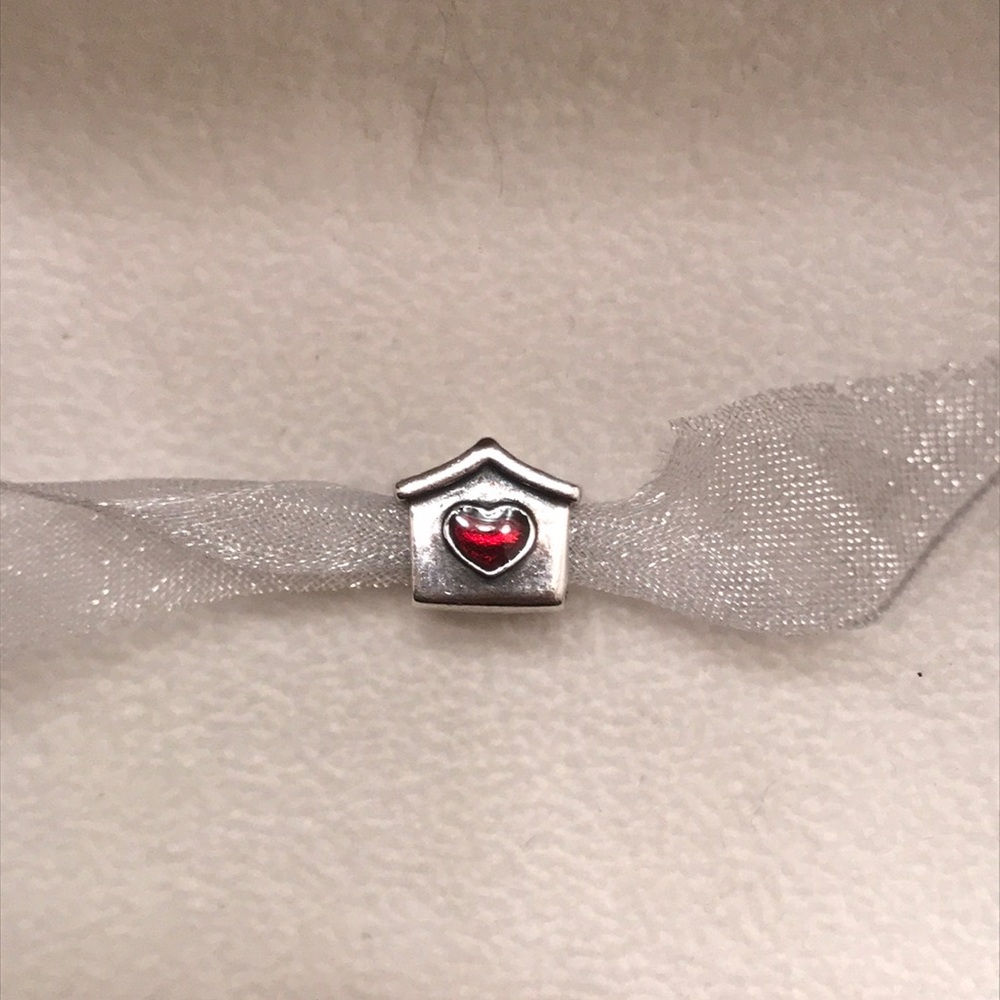 Authentic Pandora .925 Sterling Heart Dog charm